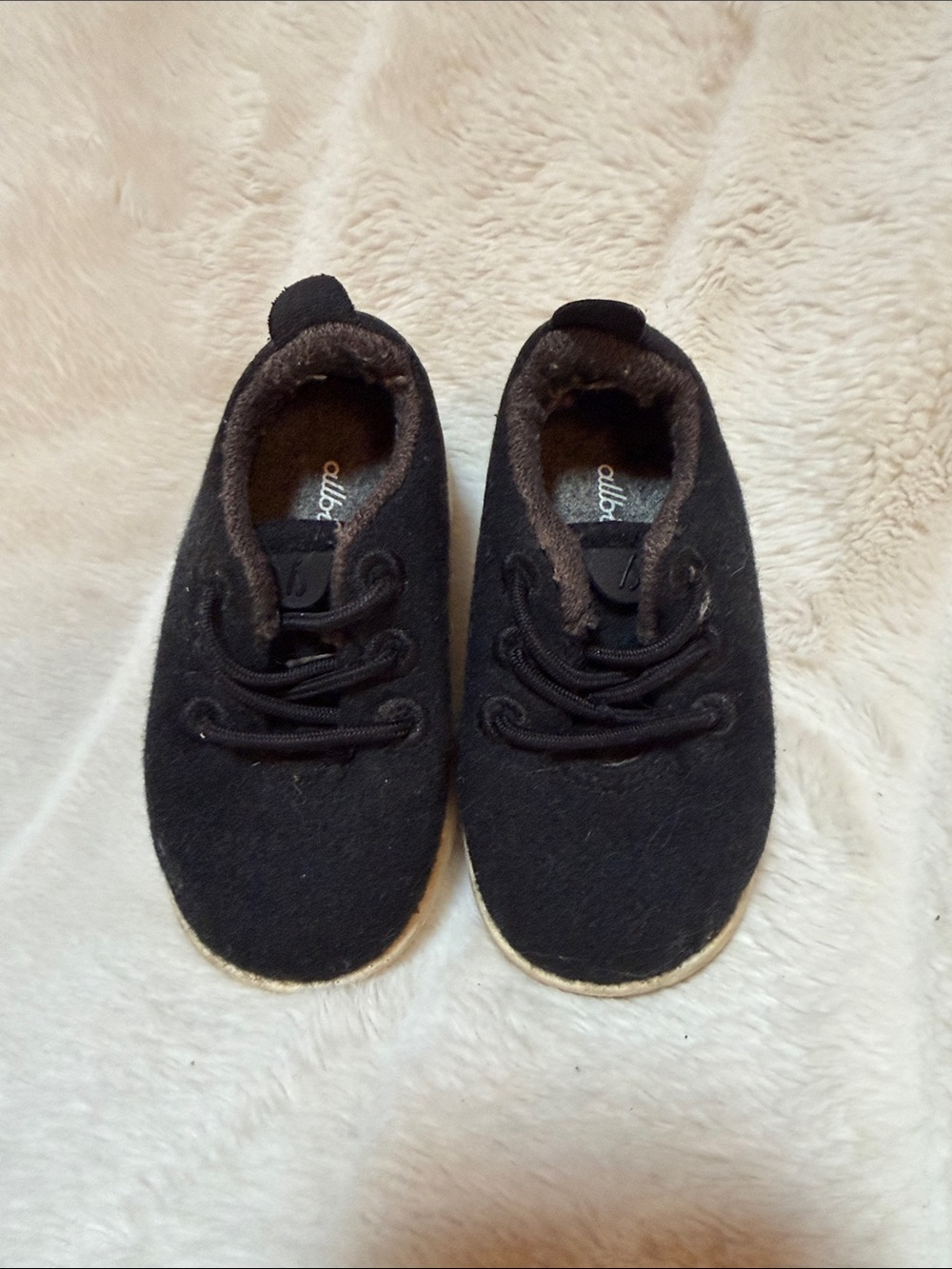 allbirds Kids Black Wool Sneaker